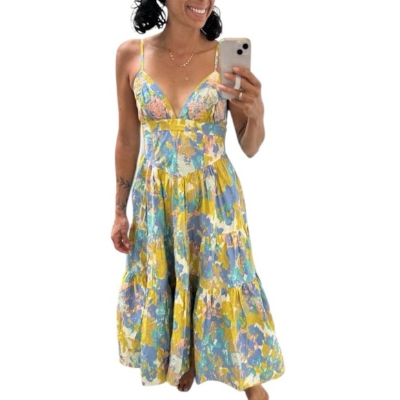 Free People New Maxi Long Love Dress Size Large Style 90057258 - Picture 2 of 8